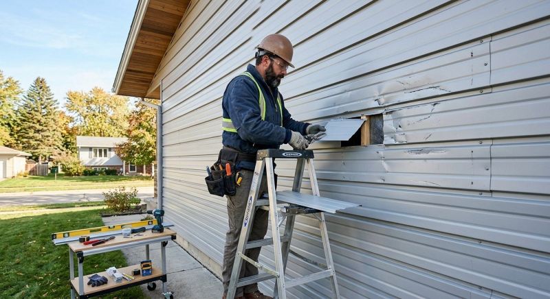 Our team working on Siding Service projects in Kennesaw, GA