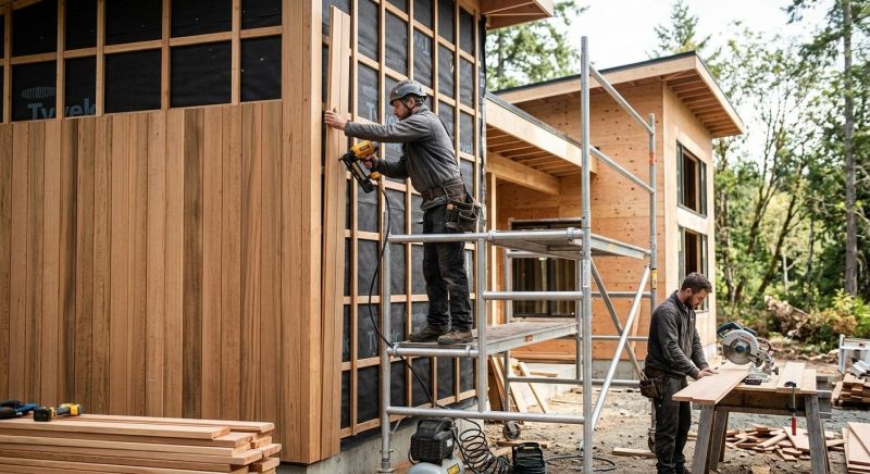 Cedar Cladding Installation in Kennesaw, GA