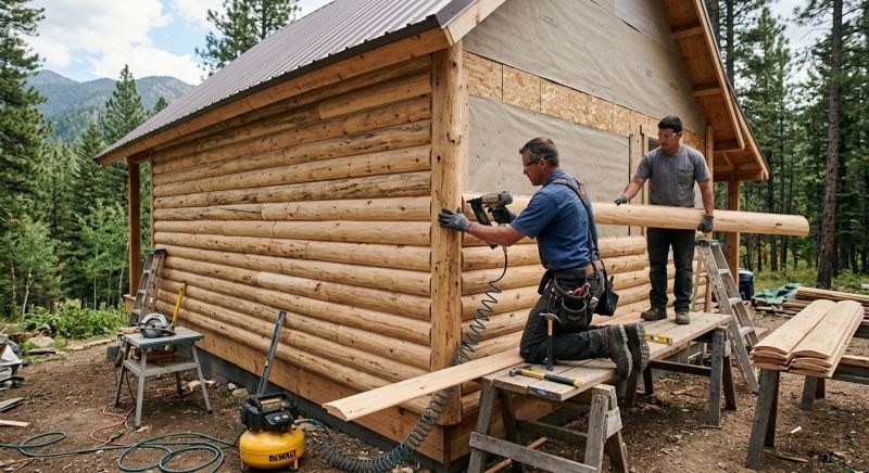 Log Home Siding Installation in Kennesaw, GA