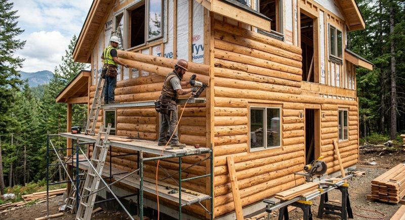 Log Siding Installation in Hiram, GA