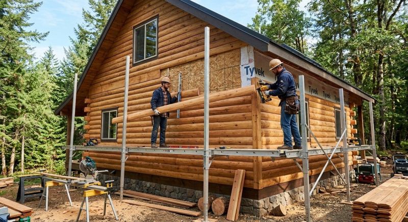 Log Siding Installation in Roswell, GA
