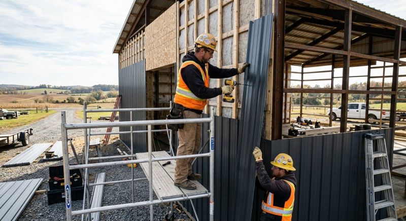 Metal Barn Siding Installation in Kennesaw, GA