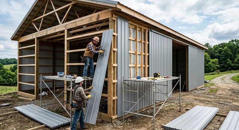Metal Barn Siding Installation in Kennesaw, GA