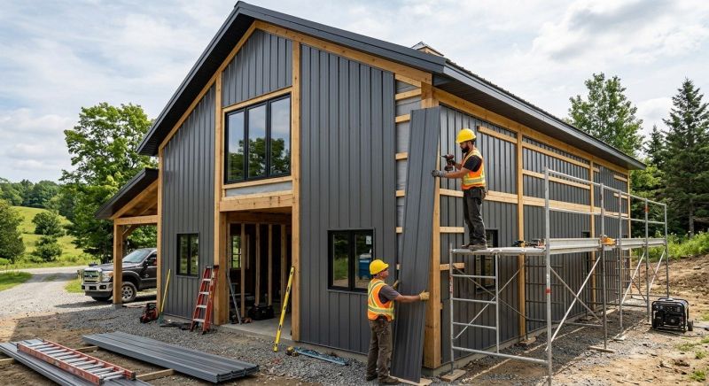 Metal Barn Siding Installation in Kennesaw, GA