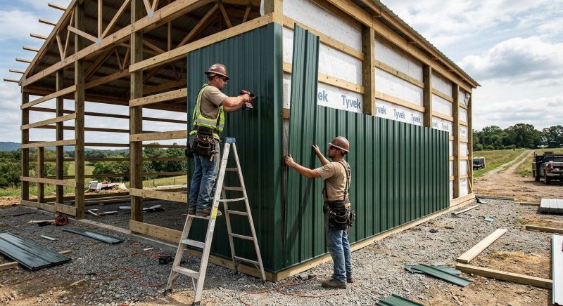Pole Barn Siding Installation in Kennesaw, GA