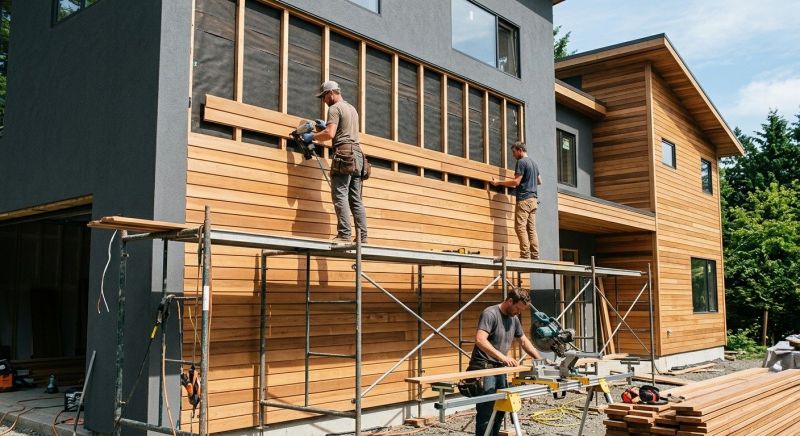 Wood Cladding Installation in Roswell, GA